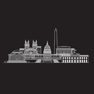 Washington DC Stadt Stadtbild Illustration digitale Datei