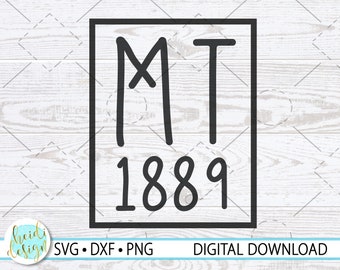 Montana SVG, MT SVG, Montana Svg for Cricut, Montana T-Shirt Design, Instant Download, Montana Camping svg, Montana Hiking svg