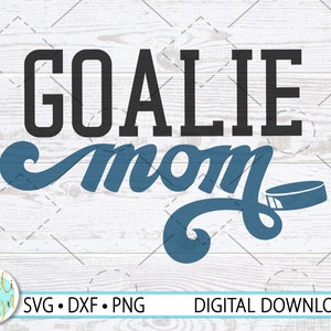 Goalie Mom Cut File, Retro Hockey Mom, Goalie Mom SVG for Cricut, Goalie SVG, Hockey SVG, Svg, Dxf, Png, Instant Download