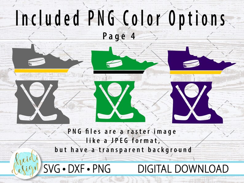 Hockey Door Sign SVG, Minnesota Hockey, Layered SVG, Team Color Options in PNG Format, Hockey Tournament Sign, Digital Download image 7