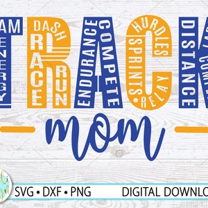 Verfolgen Sie Mom SVG, Track SVG für Cricut, Track und Field SVG, Track and Field Mom, Track Design, Track Mom Design für T-Shirt