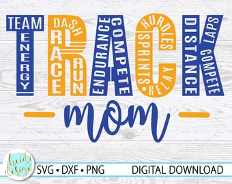 Track Mom SVG, Track SVG for Cricut, Track and Field SVG, Track and Field Mom, Track Design, Track Mom Design for T-Shirt