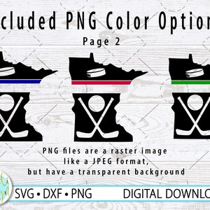 Hockey Door Sign SVG, Minnesota Hockey, Layered SVG, Team Color Options in PNG Format, Hockey Tournament Sign, Digital Download image 5