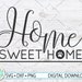 Home Sweet Home SVG, Home Sweet Home Dog Print SVG, Instant Download ...