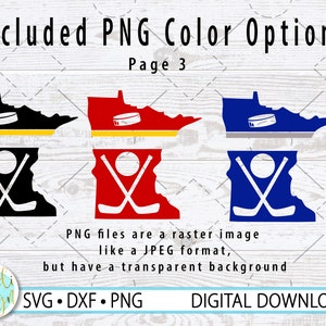 Hockey Door Sign SVG, Minnesota Hockey, Layered SVG, Team Color Options in PNG Format, Hockey Tournament Sign, Digital Download image 6