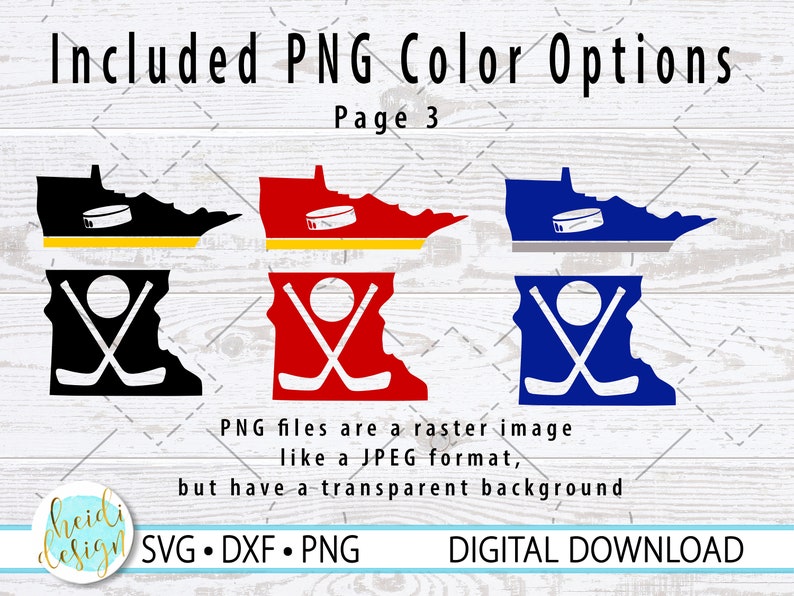Hockey Door Sign SVG, Minnesota Hockey, Layered SVG, Team Color Options in PNG Format, Hockey Tournament Sign, Digital Download image 6