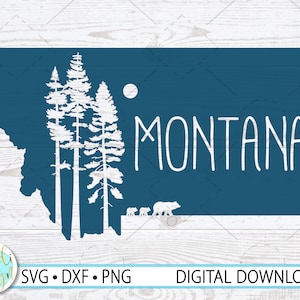 Montana SVG, Montana Sticker Design, Montana T-Shirt Digital Download, Montana SVG for Cricut, Montana Cut File, Montana Home Decor