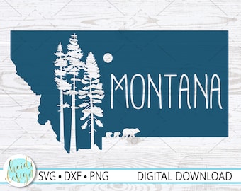 Montana SVG, Montana Nature SVG, Montana Design for T-Shirt, Montana SVG for Cricut, Montana Cut File, Montana Home Decor