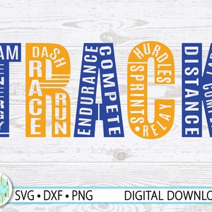 Track and Field-SVG, Track and Field-SVG voor Cricut, Track and Field-SVG, Track Mom, Instant Download, Png, Dxf, Cut-bestand