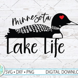 Loon SVG - Lake Life SVG - Minnesota SVG - Loon Design - Loon Clip Art - Loon png, Instant Digital Download, png, dxf, Cricut Cut File