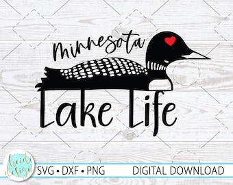Loon SVG - Lake Life SVG - Minnesota SVG - Loon Design - Loon Clip Art - Loon png, Instant Digital Download, png, dxf, Cricut Cut File