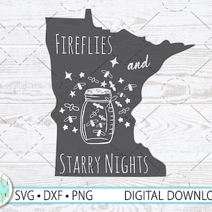 Conception de camping Minnesota, Firefly SVG, téléchargement numérique, conception de T-shirt Minnesota, Lake Life Svg, Dxf, Svg, Png, fichier Cricut