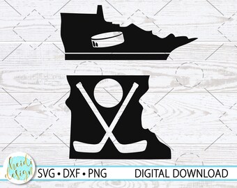 Hockey Door Sign SVG, Minnesota Hockey, Layered SVG, Team Color Options in PNG Format, Hockey Tournament Sign, Digital Download