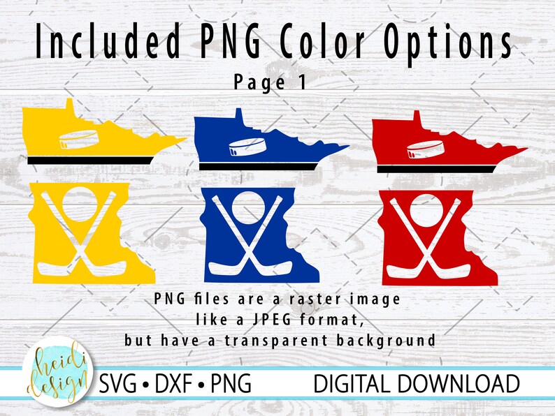 Hockey Door Sign SVG, Minnesota Hockey, Layered SVG, Team Color Options in PNG Format, Hockey Tournament Sign, Digital Download image 3