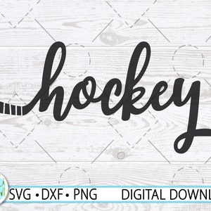 Moderne Hockey SVG, Hockey Font, Instant Download, Hockey T-Shirt Iron On, Dxf, Svg, Png, Hockey Mom Png