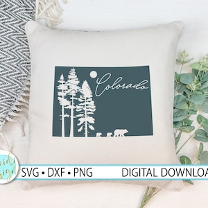 Colorado SVG, Colorado Camping SVG, Colorado Decor, Colorado Gift, Colorado State SVG, Colorado Silhouette, Dxf, Png, Digital Download