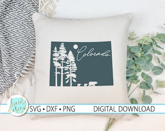 Colorado SVG, Colorado Camping SVG, Colorado Decor, Colorado Gift, Colorado State SVG, Colorado Silhouette, Dxf, Png, Digital Download