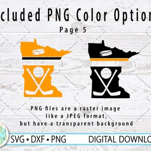 Hockey Door Sign SVG, Minnesota Hockey, Layered SVG, Team Color Options in PNG Format, Hockey Tournament Sign, Digital Download image 8