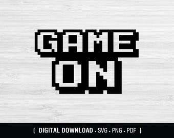 Game On svg, gaming svg, gamer svg, digital download
