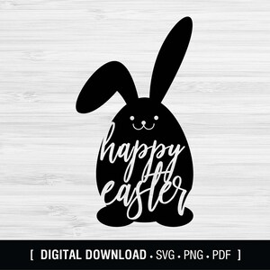happy easter, easter bunny, SVG, Digital download