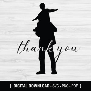 Thank you dad, father&#39;s day, Dad love SVG Digital Download