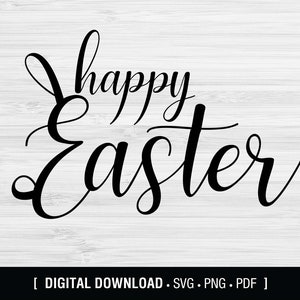 Happy Easter, Easter Bunny, Svg, digital download