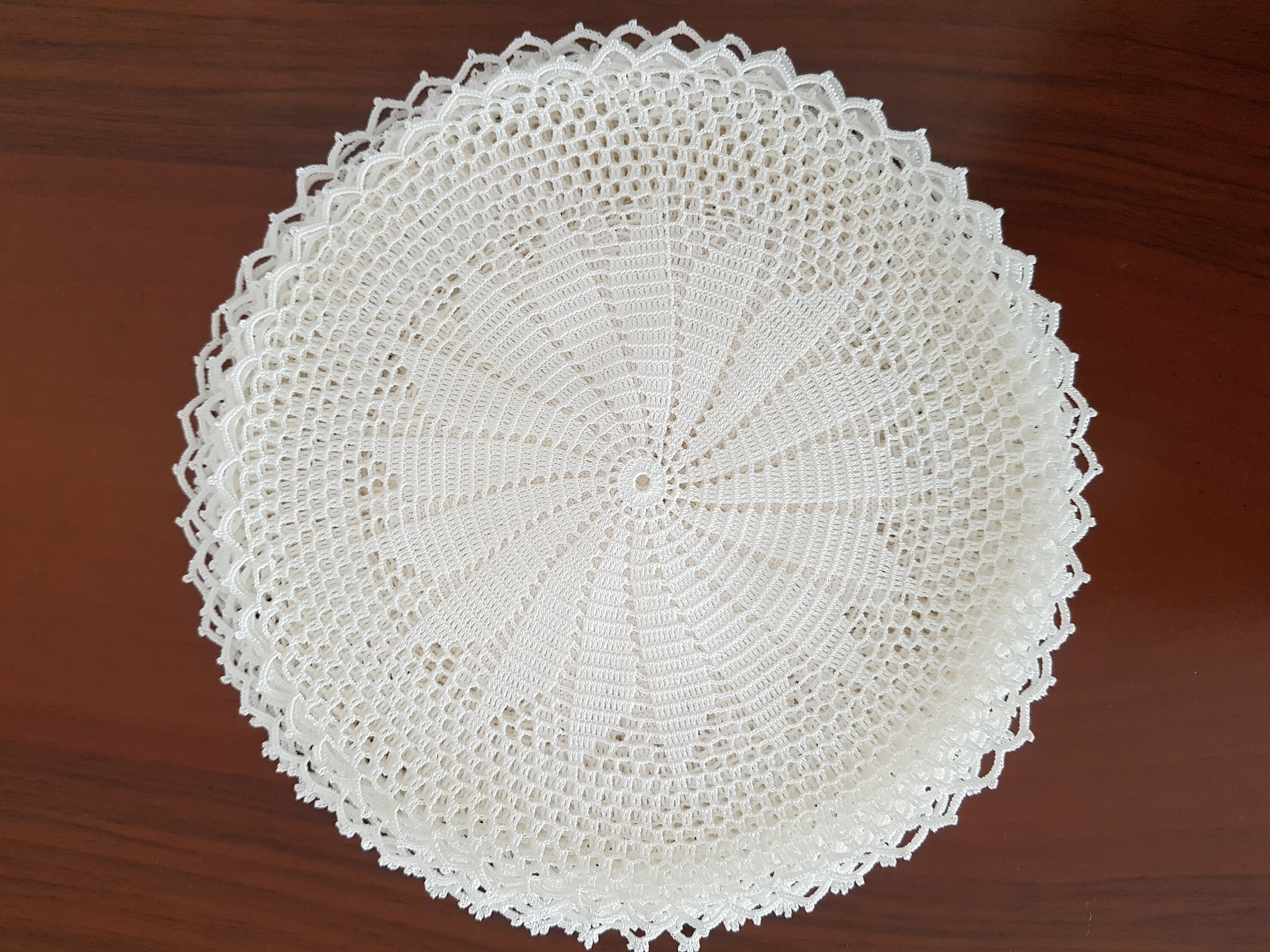 Lace Doily Round Coffee Table Cloth Handmade Crochet Doily Etsy