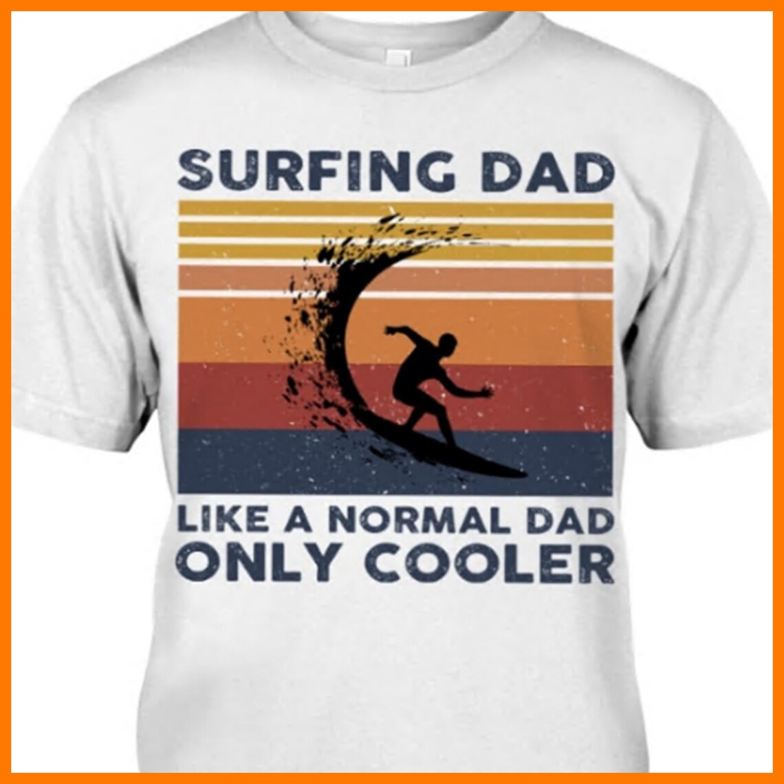 Surfing Dad Cooler Happy Fathers Day Gift For Dad Best Etsy