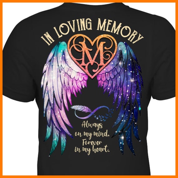 Handmade Memorial Angel Wings Shirts Father's Day Etsy