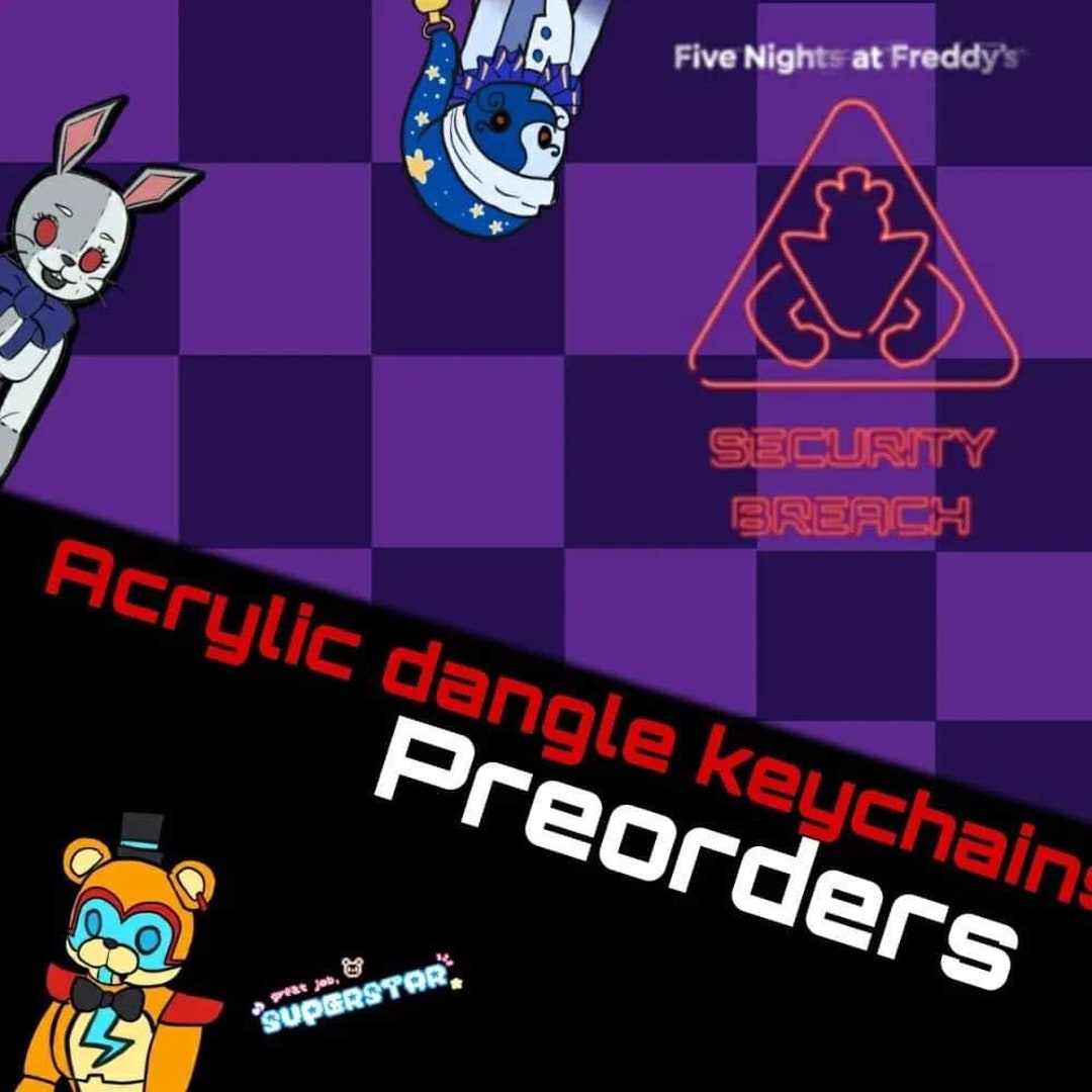 FNAF Security Breach Keychains Etsy