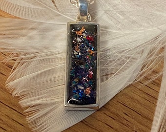 Cremation Ashes memorial Sterling silver pendant. Memorial Jewellery. Ashes necklace . Pet ashes . Pet loss