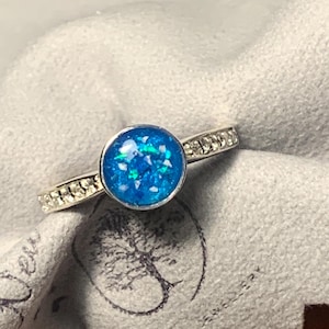 Cremation ashes ring with crystal shoulder detail . Memorial ring ashes gift keepsake petloss pet ashes .Breastmilk ring . Promise ring