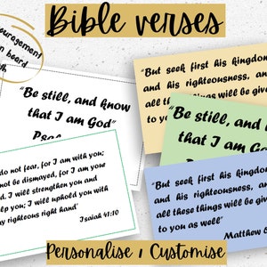 Personalised customised A5 Bible verses for encouragement