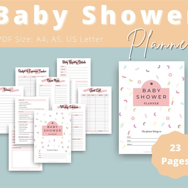 Baby Shower Planner Etsy