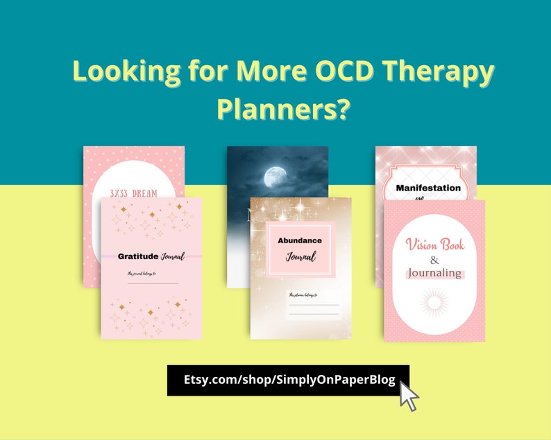Printable OCD Journal OCD Planner Pdf Size A4 A5 US - Etsy