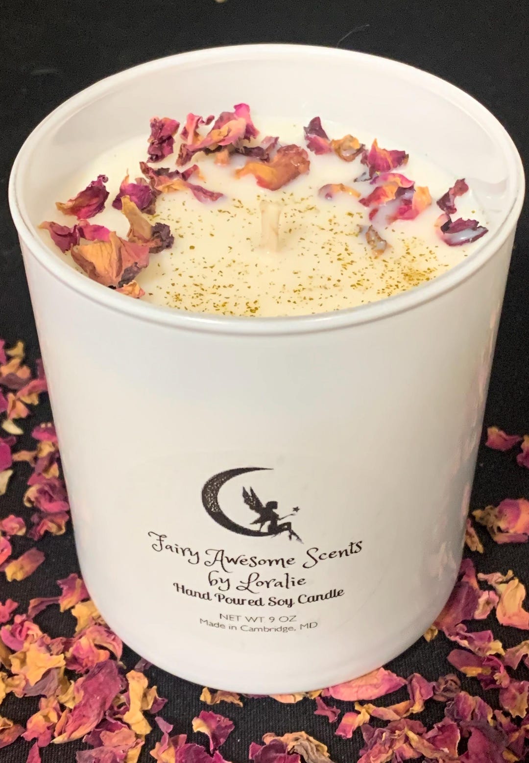 Fresh Cut Fairy Roses-dried Flower Collection 9oz Soy Candle - Etsy