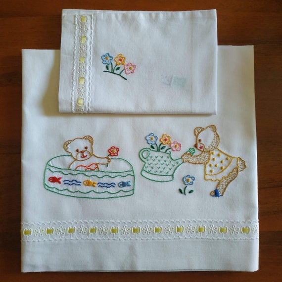 Cot sheet embroidery designs hotsell