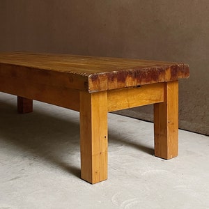 Antique Mable Butcher Block Coffee Table