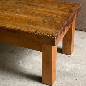 Antique Mable Butcher Block Coffee Table image 4