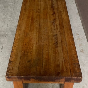 Antique Mable Butcher Block Coffee Table image 6