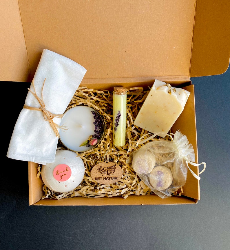Self Care Gift Set Organic Spa Gift Set Gift for Her Etsy