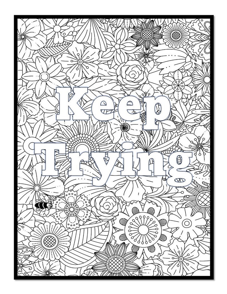 98 Motivational Coloring Pages Pdf Coloring Book Digital - Etsy