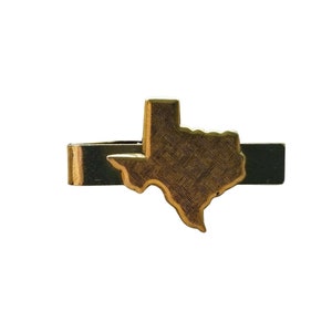 Handmade Gold Texas Tie Clip Tie Bar