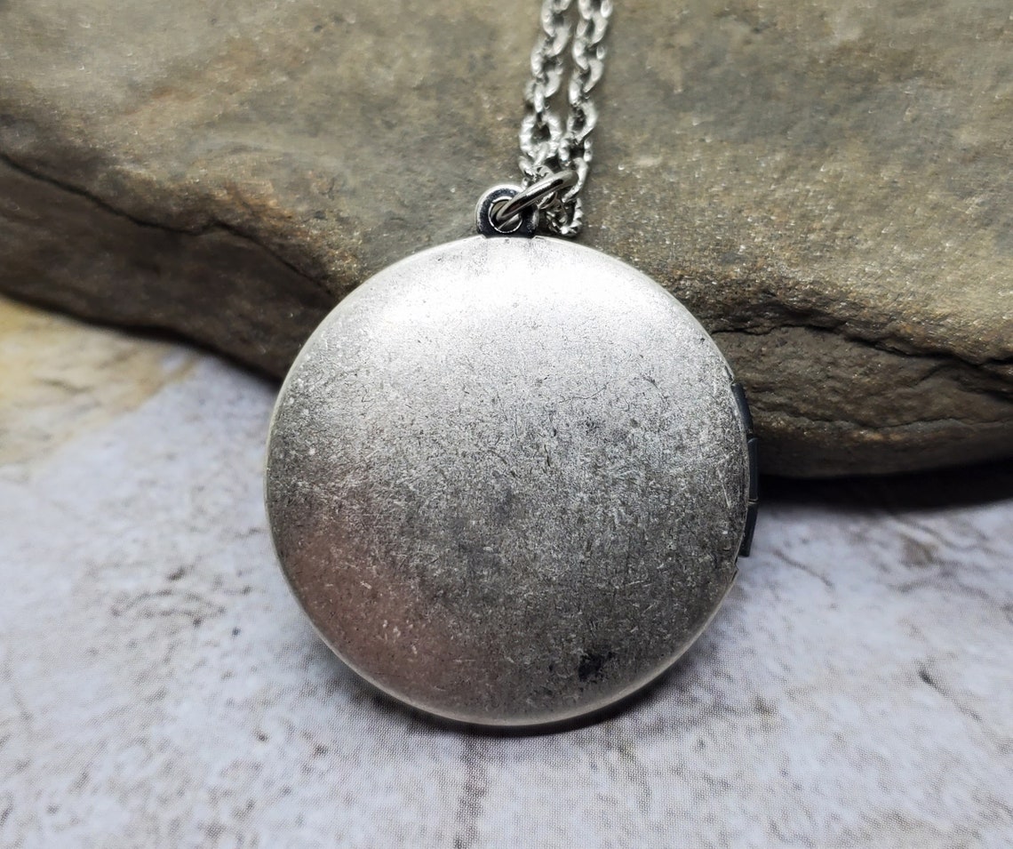 Handmade Scottish Thistle Locket Necklace Etsy