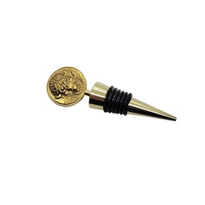 Handmade Golden Buffalo Wine Bottle Stopper