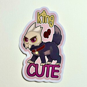 The Owl House King Sticker, King of CUTE, 3 Inch Vinyl Sticker, cute merch, Cartoon Fan, Nerd Gift, Furry Sticker
