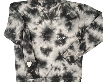 Seen and Heard Mental Health Awareness Tie Dye Men's and Women's Sweatshirt | Unisex Crewneck Sweatshirt | Self- Care | Support and Advocacy