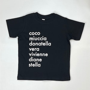 Mini Fashionista Toddler and Girls T-Shirt | Fashion Femme Fatale Girls Designer T-Shirt | Cute Gifts for Girls