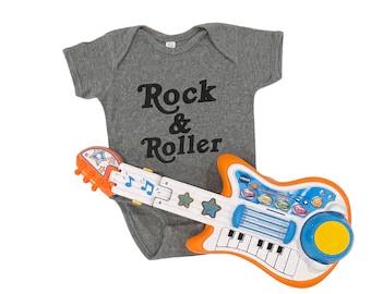 Rock and Roller Baby Onesie | Rock Music Baby Bodysuit | Rock n Roll Baby | New Baby Gift | Baby Shower Gift