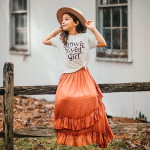 Brown Eyed Girl Kids T-Shirt | Girls Graphic Tee | Van Morrison Brown Eyed Girl Lyrics Kids T-Shirt